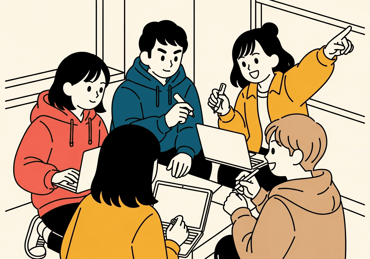 一緒にやってみる